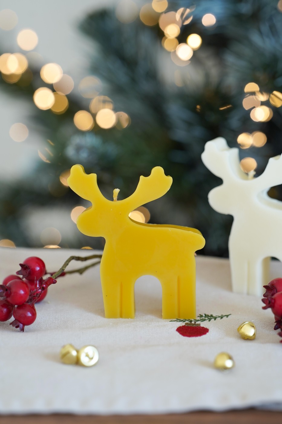 Reindeer | Christmas candle – fotografie 3