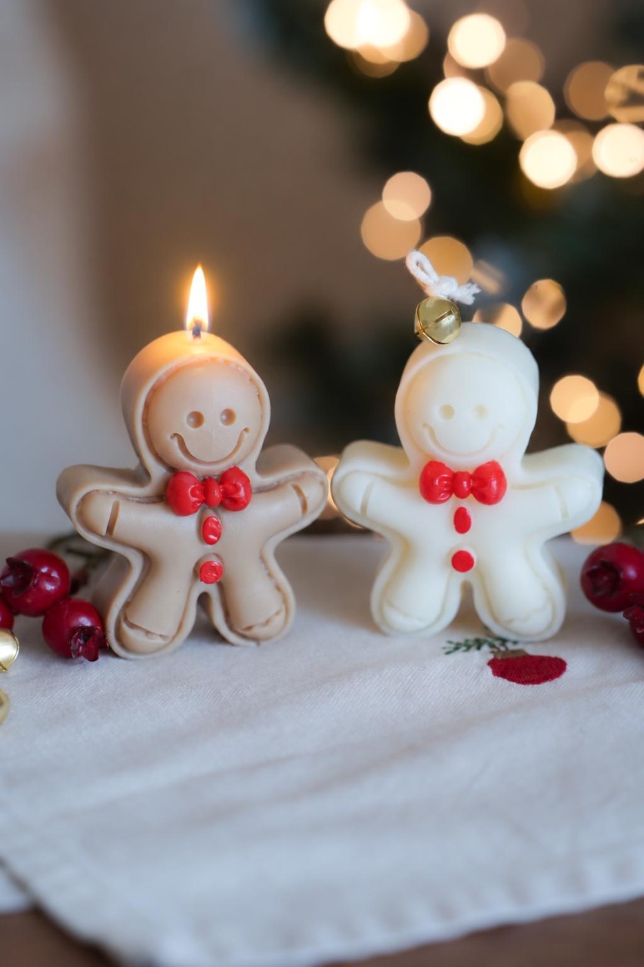 Cute gingerbread | Christmas candle