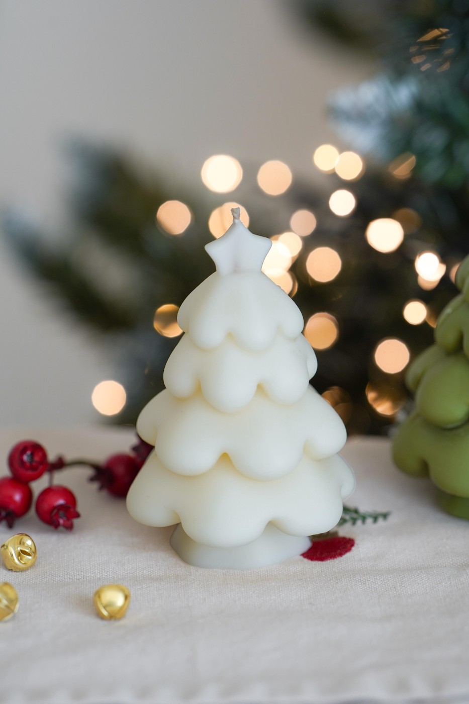 Little tree with a star | Christmas candle – fotografie 4