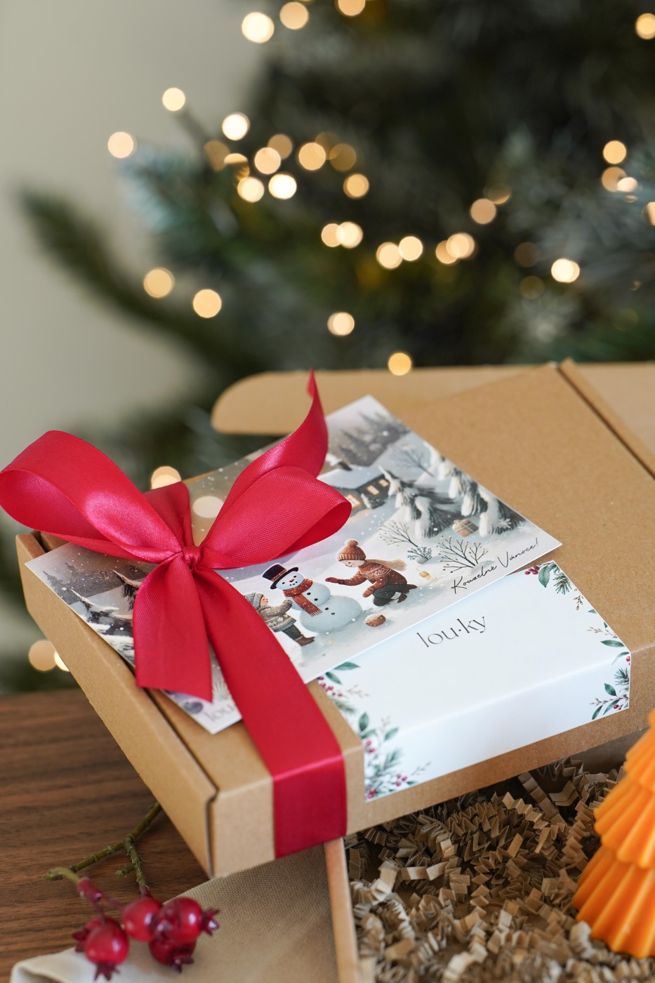 Christmas set of small dancing trees – fotografie 2