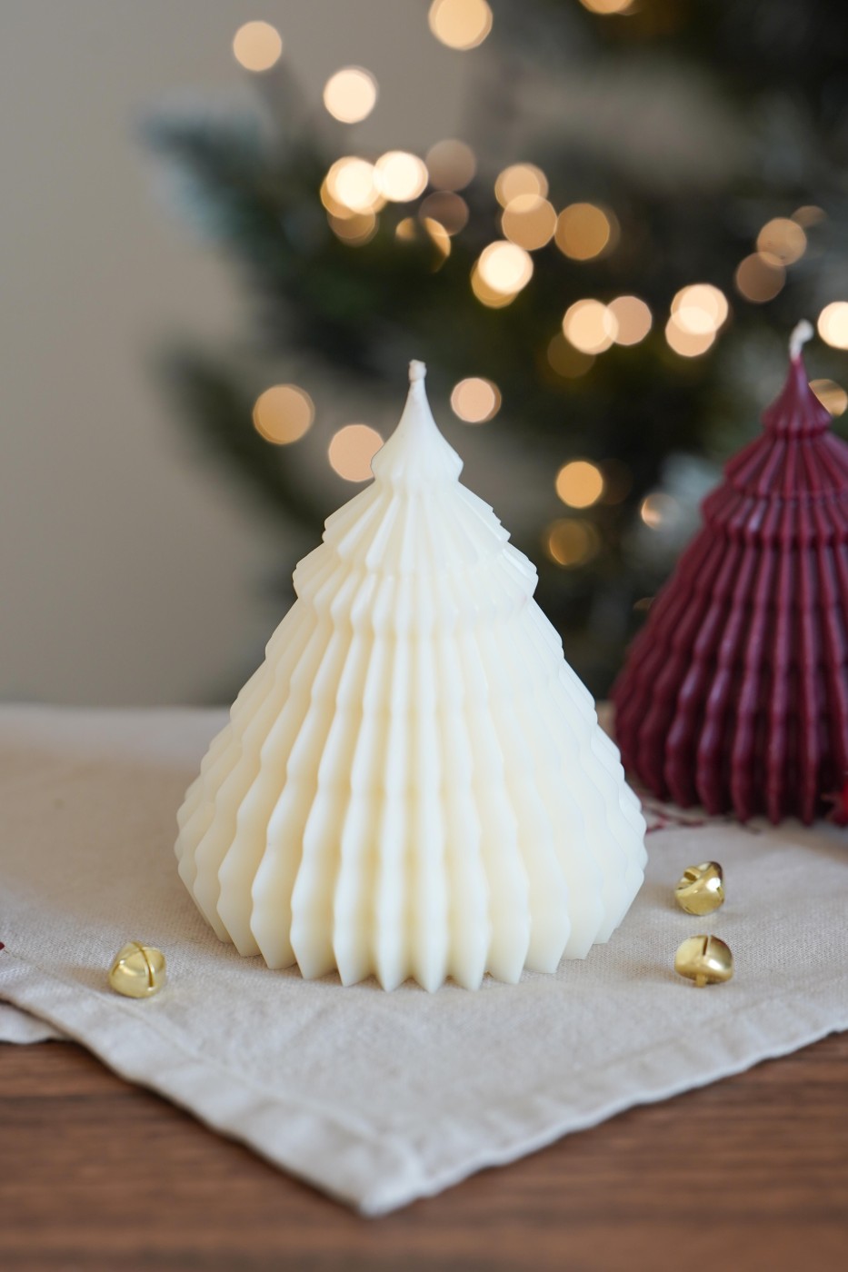 Folded tree | Christmas decorative candles – fotografie 5