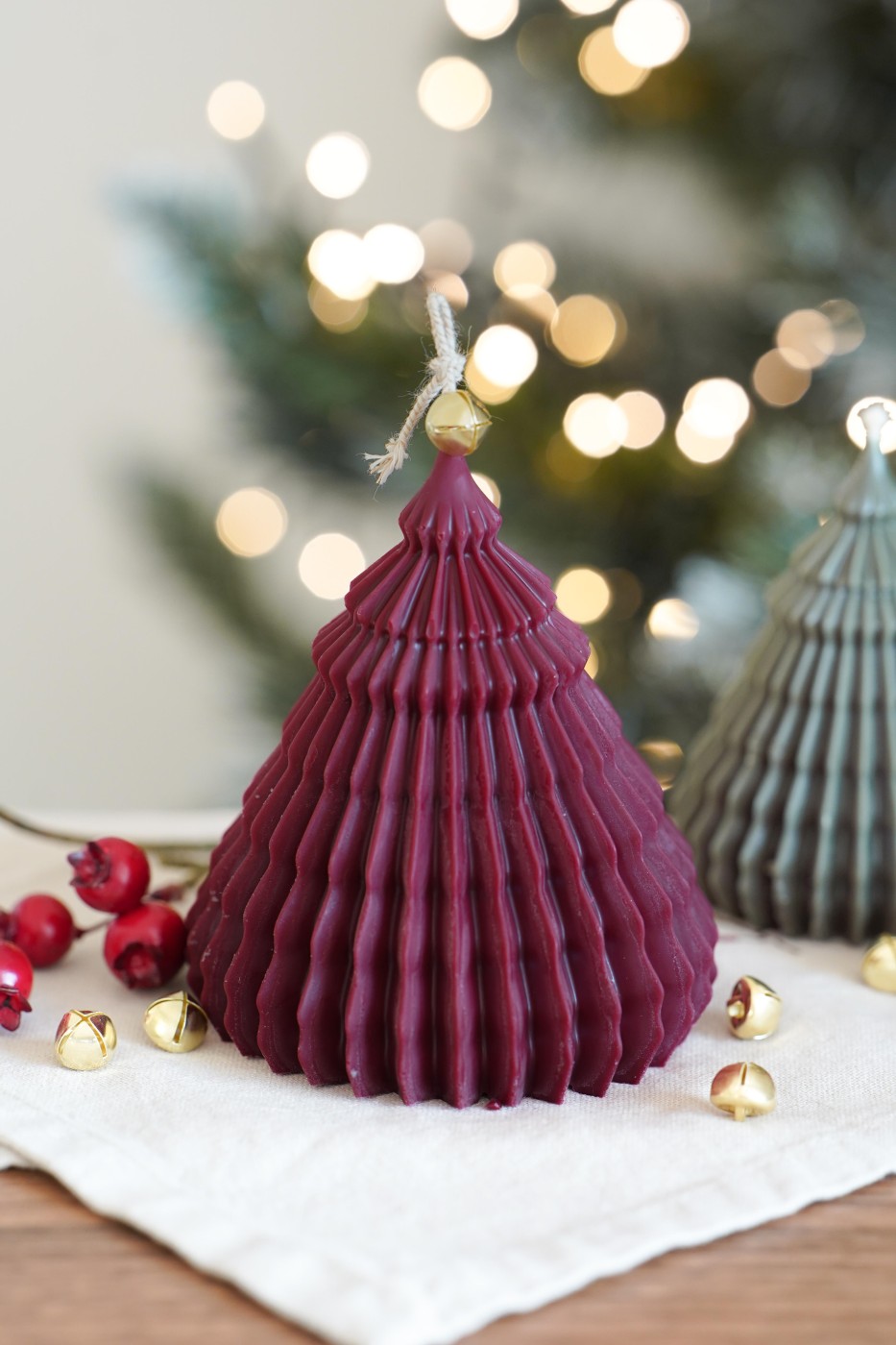 Folded tree | Christmas decorative candles – fotografie 3