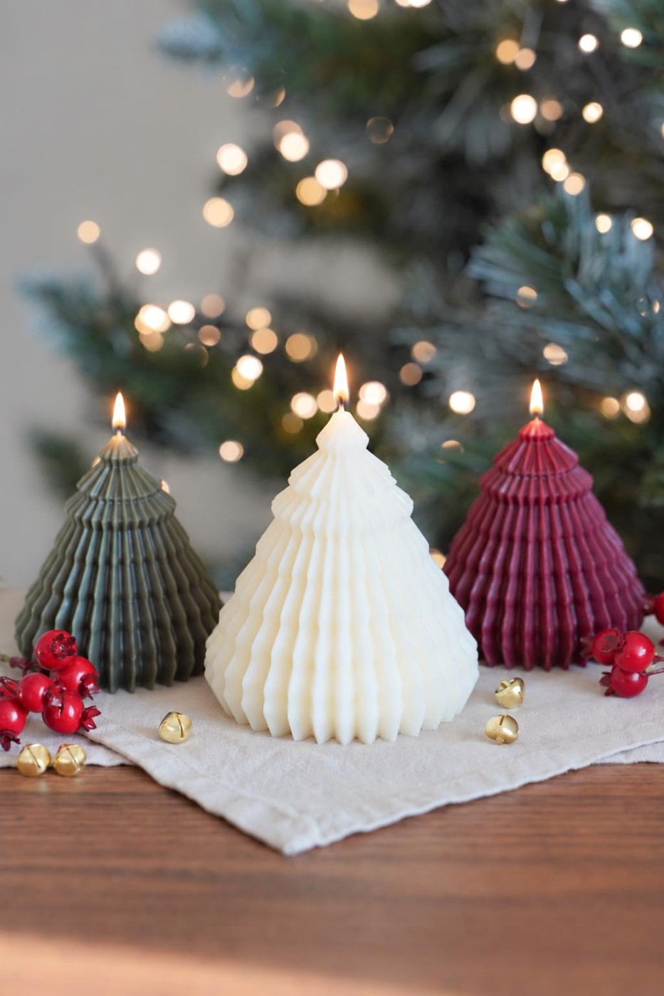 Folded tree | Christmas decorative candles