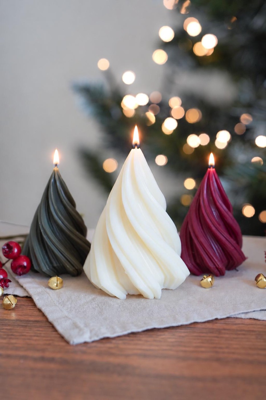 Twisted tree | Christmas decorative candle