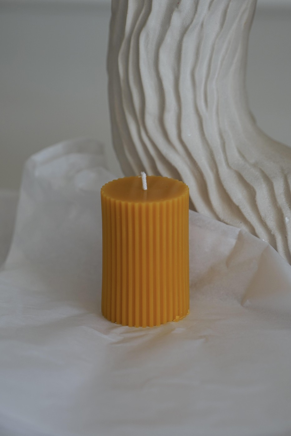 Amari Column Candle | Beeswax