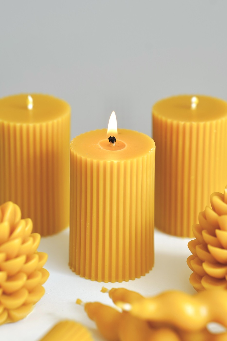 Amari Column Candle | Beeswax