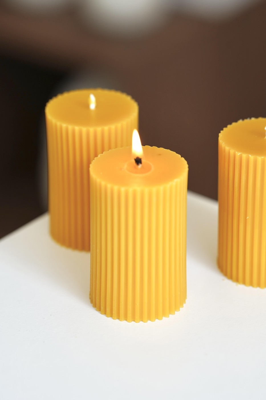 Amari Column Candle | Beeswax