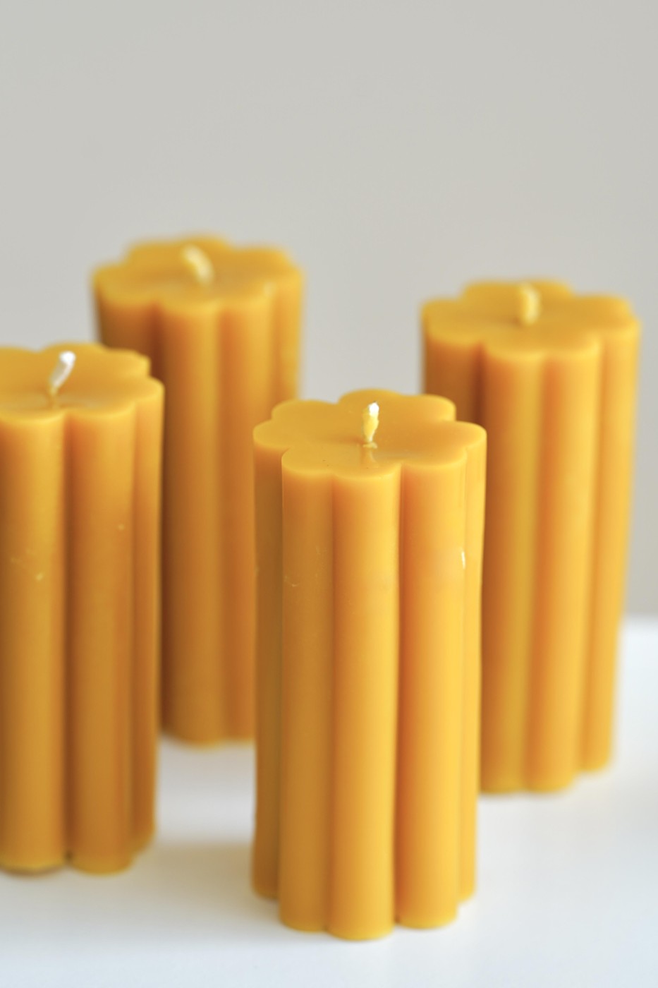 Four-leaf clover | Beeswax candle