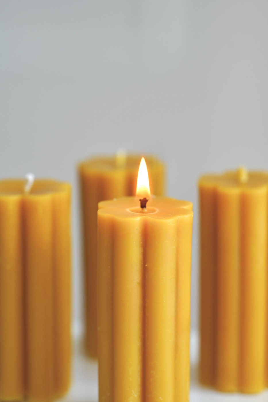 Four-leaf clover | Beeswax candle