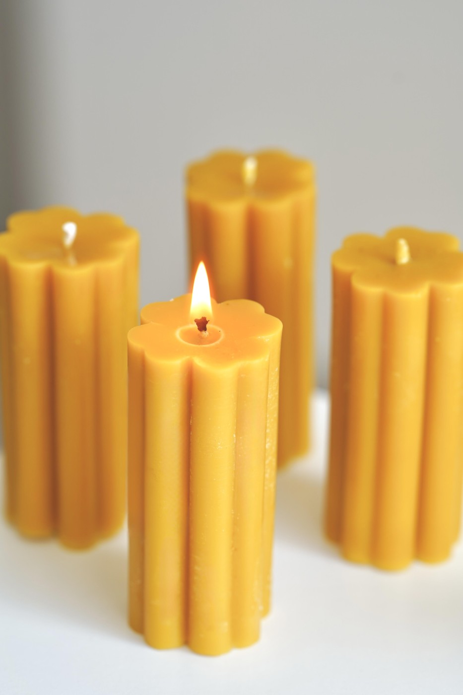 Four-leaf clover | Beeswax candle