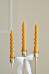 Twisted Candle Sofia | Beeswax