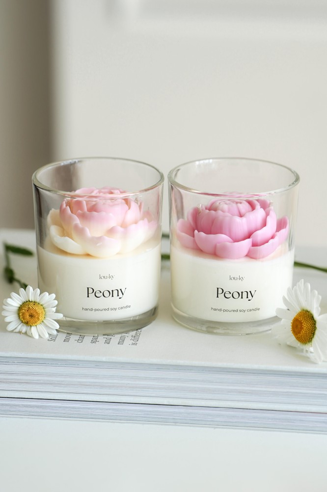 Peony | Fragrant soy candle
